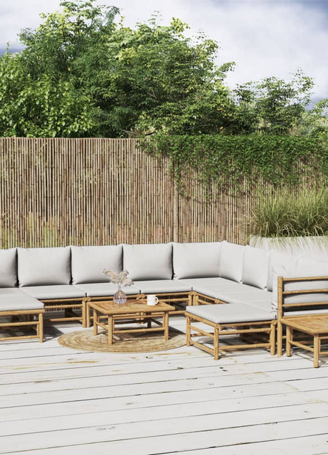 12-Delige Loungeset Met Kussens Bamboe