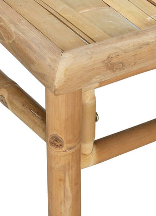 6-delige Loungeset met kussens bamboe lichtgrijs