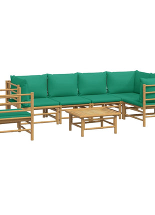 7-Delige Loungeset Met Kussens Bamboe