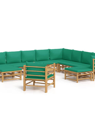 12-Delige Loungeset Met Kussens Bamboe