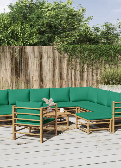 12-Delige Loungeset Met Kussens Bamboe