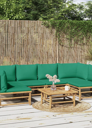 7-Delige Loungeset Met Kussens Bamboe