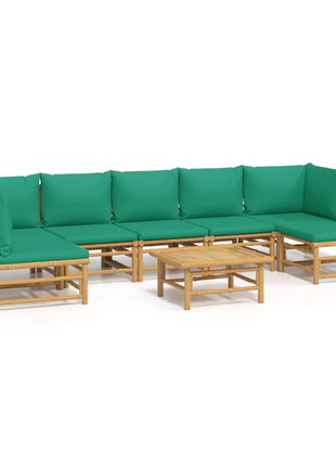8-Delige Loungeset Met Kussens Bamboe