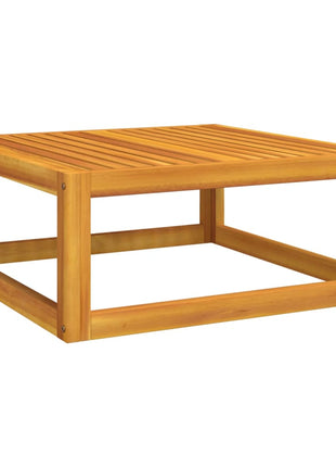 6-delige Loungeset met groene kussens massief hout
