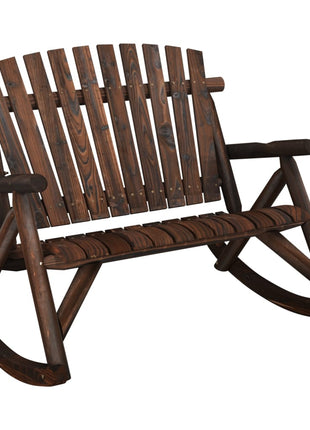Schommelbank 2-Zits 123X96X102 Cm Massief Vurenhout