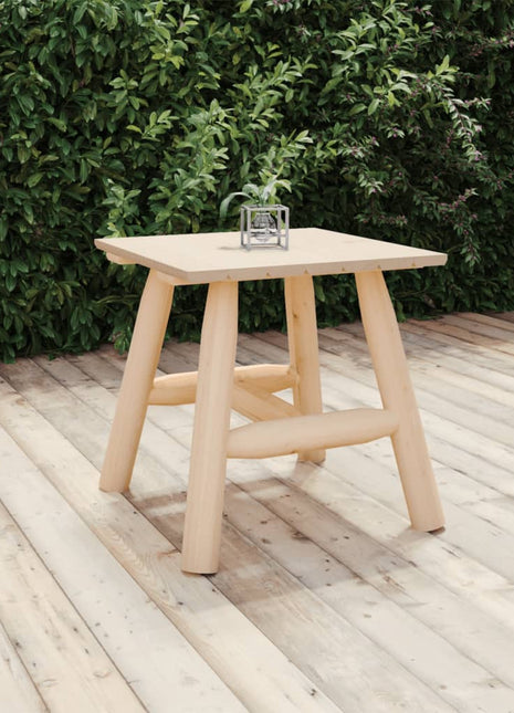 Bijzettafel 49X49X50 Cm Massief Vurenhout