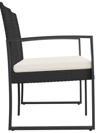Tuinbank 2-Zits Met Kussens Polypropeen Rattan