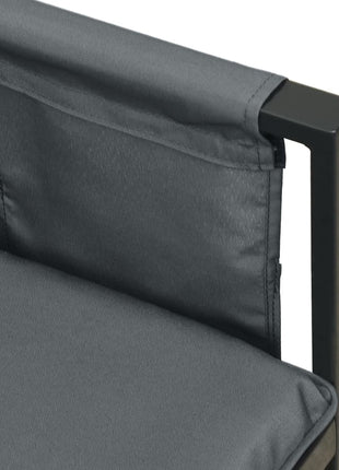2-Delige Loungeset Staal Antracietkleurig