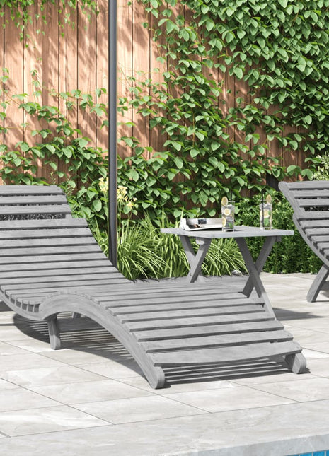 Ligbed 184X55X64 Cm Massief Acaciahout