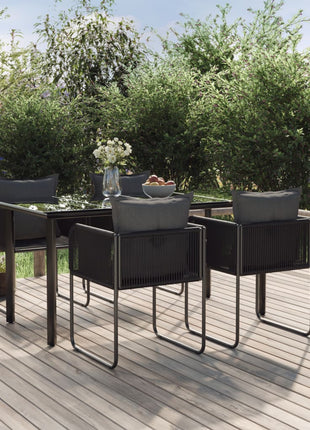 5-Delige Tuinset Zwart