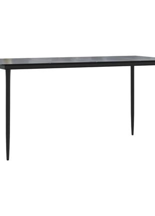 5-Delige Tuinset Poly Rattan Zwart