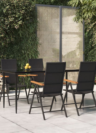 5-Delige Tuinset Zwart
