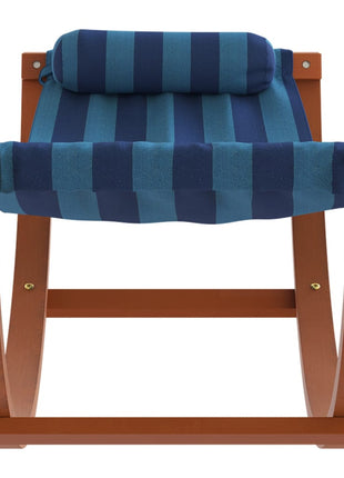 Hangmatschommel voor kinderen stof blauw gestreept