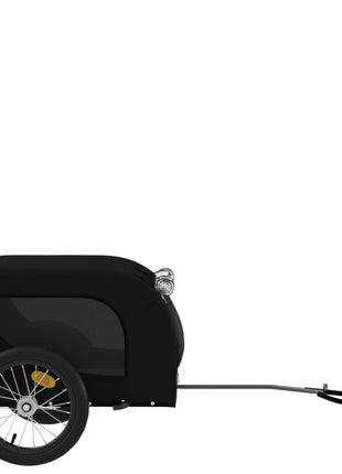 Hondenfietstrailer oxford stof en ijzer zwart