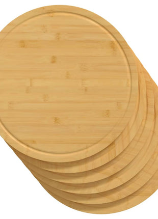 Snijplanken 6 St Ø30X1,5 Cm Bamboe