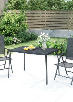 Tuintafel Staalgaas Antracietkleurig