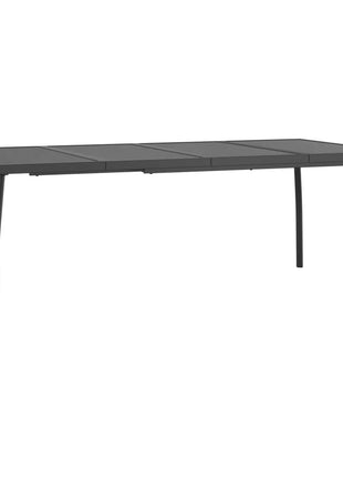 Tuintafel 200x100x72 cm staalgaas antracietkleurig