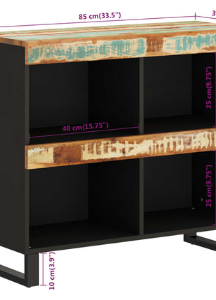 Bijzetkast 85X33X75 Cm Massief Gerecycled Hout