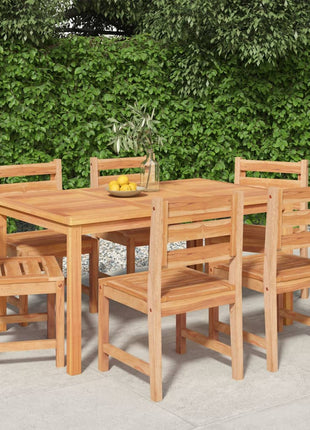 7-Delige Tuinset Massief Teakhout