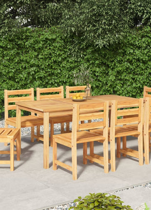 9-Delige Tuinset Massief Teakhout