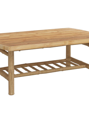 4-Delige Loungeset Met Kussens Bamboe