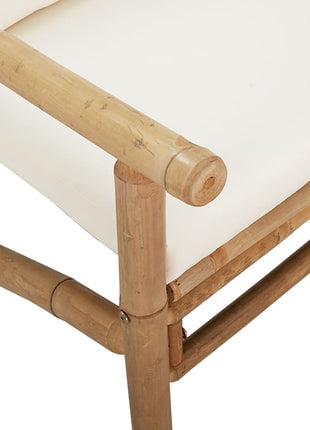 3-Delige Loungeset Met Kussens Bamboe