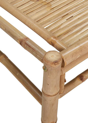 5-Delige Loungeset Met Kussens Bamboe Wit