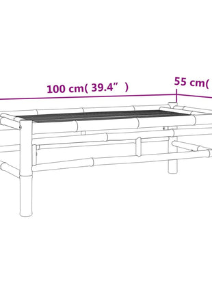 5-Delige Loungeset Met Kussens Bamboe Wit
