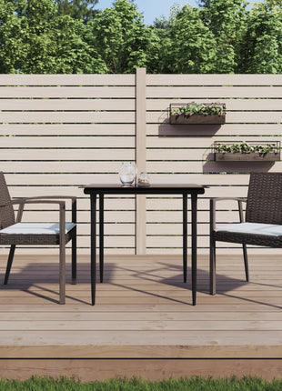 Tuinstoelen Met Kussens 56,5X57X83 Cm Poly Rattan
