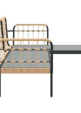 Loungeset Met Kussens Poly Rattan