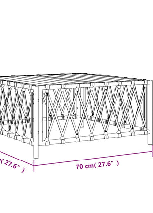 Tuintafel 70X70X34 Cm Geweven Stof