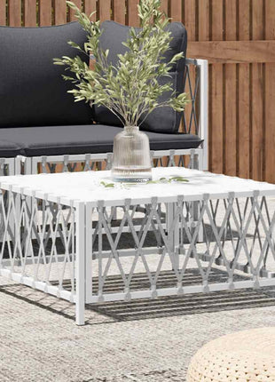 Tuintafel 70X70X34 Cm Geweven Stof