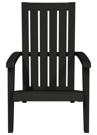 Tuinstoel Adirondack polypropeen zwart