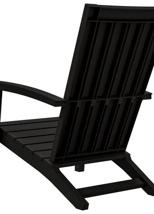 Tuinstoel Adirondack polypropeen zwart