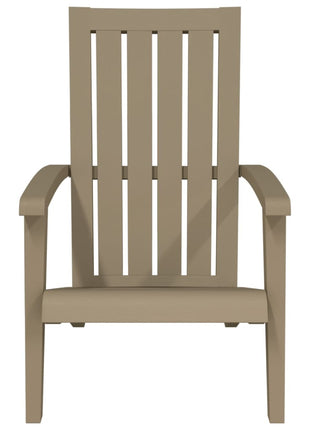 Tuinstoel Adirondack polypropeen lichtbruin