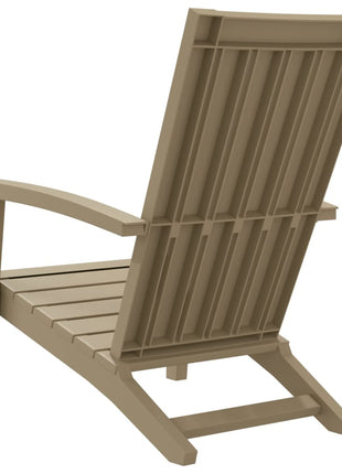 Tuinstoel Adirondack polypropeen lichtbruin