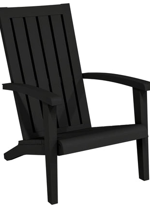 Tuinstoelen 2 st Adirondack polypropeen zwart