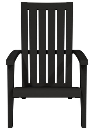 Tuinstoelen 2 st Adirondack polypropeen zwart