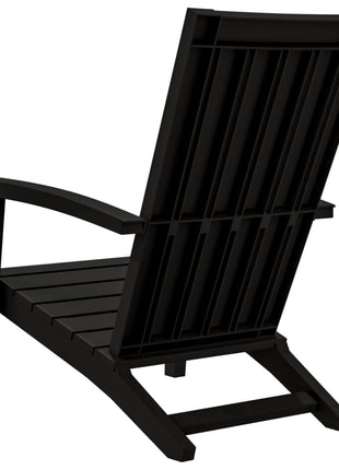 Tuinstoelen 2 st Adirondack polypropeen zwart
