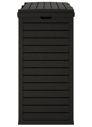 Vuilnisbak voor tuin 78x41x86 cm polypropeen zwart