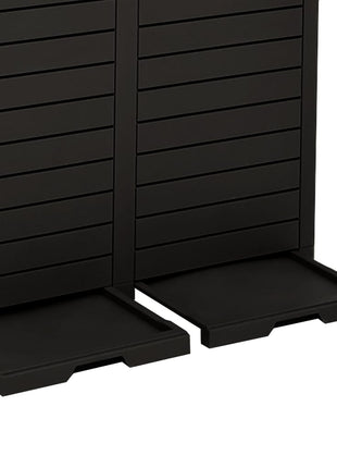 Vuilnisbak voor tuin 78x41x86 cm polypropeen zwart