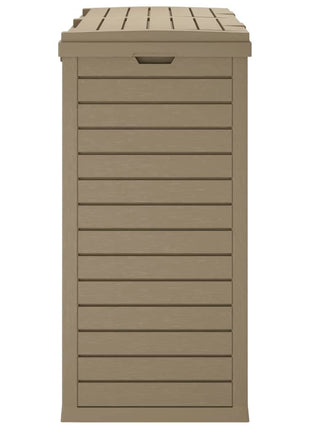 Vuilnisbak voor buiten 78x41x86 cm polypropeen lichtbruin