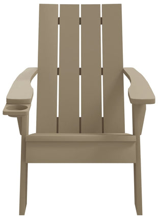 Tuinstoel Adirondack 75x88,5x89,5 cm polypropeen lichtbruin