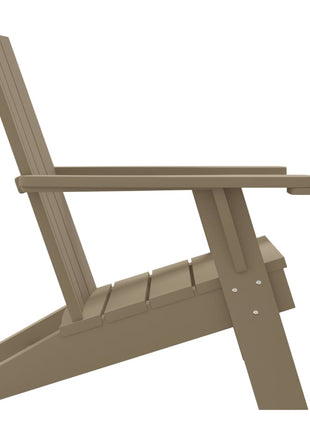 Tuinstoel Adirondack 75x88,5x89,5 cm polypropeen lichtbruin
