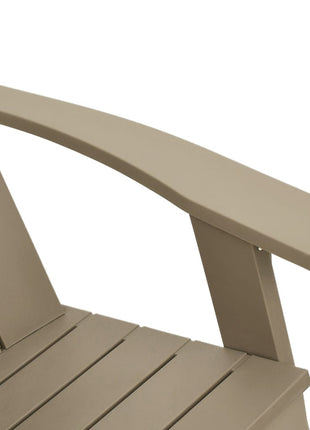 Tuinstoel Adirondack 75x88,5x89,5 cm polypropeen lichtbruin