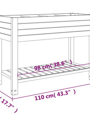 Plantenbak Verhoogd 110X45X79 Cm Polypropeen