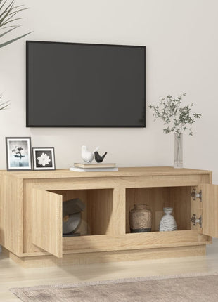 Salontafel 102X50X44 Cm Bewerkt Hout Kleurig
