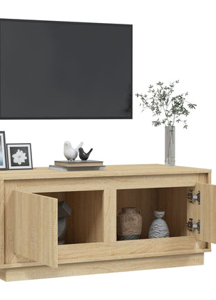 Salontafel 102X50X44 Cm Bewerkt Hout Kleurig