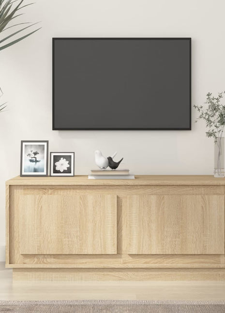 Salontafel 102X50X44 Cm Bewerkt Hout Kleurig