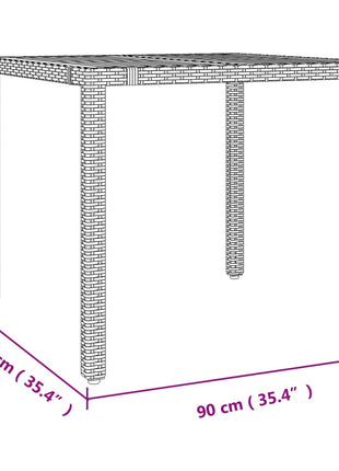 3-Delige Tuinset Met Kussens Poly Rattan Grijs